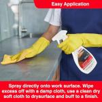 Unika Laminate & Antibacterial Surface Cleaner Spray 500ml – Non-Abrasive Daily Cleaner for Laminate Kitchen Worktops & Hard Surfaces, Biodegradable Formula