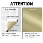 Matte Metallic Permanent Vinyl for Cricut, 12" x 5FT Champagne Gold Self Adhesive Vinyl Roll for Cricut and Silhouette Cameo, Gold Vinyl for Party Decoration, Window Stickers, Home Decor