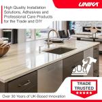 Unika Laminate & Antibacterial Surface Cleaner Spray 500ml – Non-Abrasive Daily Cleaner for Laminate Kitchen Worktops & Hard Surfaces, Biodegradable Formula