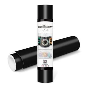 TECKWRAP Permanent Adhesive Vinyl 12" x 10ft, Matte Black