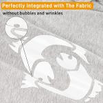 IModeur White Heat Transfer Vinyl — 30.5 x 152.5 cm(12'' x 5 Ft) Iron on Vinyl for Fabric, PET Backing White Vinyl for T-Shirts, Clothes, Hats, Bags and Other Textiles, HTV Vinyl Roll Easy to Weed