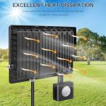 Jsdoin 50W Security Lights Outdoor Motion Sensor 4500 Lumen PIR Security Light 6500K LED Floodlights IP66 Waterproof Outside Daylight Wall Light with 2M Cable for Garage Garden Hallway Backyard