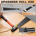 Saker Laminate Flooring Tools, 63-Piece Wood Flooring Installation Kit with 60 Flooring Spacers,Tapping Block, Pull Bar, Rubber Mallet