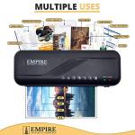 Empire Laminator, Laminating Machine with 5 Pouches, Hot and Cold Machine, A4 Thermal Laminator for Home, School and Office Use