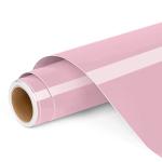 Permanent Vinyl for Cricut, 12" x4ft Pink Self Adhesive Vinyl Roll for Cricut and Silhouette Cameo, Pink Vinyl for Party Decoration, Window Stickers, Home Decor
