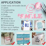 Permanent Vinyl for Cricut, 12" x4ft Pink Self Adhesive Vinyl Roll for Cricut and Silhouette Cameo, Pink Vinyl for Party Decoration, Window Stickers, Home Decor