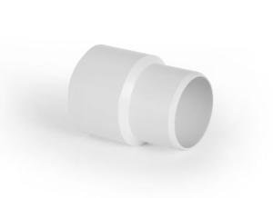 Waters 40mm to 43mm (1½") Solvent Weld Female Adaptor | European to UK Pipe Converter | for Bath Waste & Plumbing | PVC White 40mm Waste Pipe Fittings
