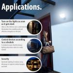 Brennenstuhl Connect WiFi LED Floodlight WF 2051 P (24W, 2800lm, IP54, Various Light Functions Adjustable via app, Outdoor Security Light for Wall mounting with Motion Detector)