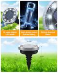 Suolita Solar Lights Outdoor Garden, 8 Pack Solar Ground Lights Pathway Waterproof IP65 Garden Light Landscape Lighting, In Ground Light Decorative for Sidewalk Driveway Walkway Lawn Deck Steps Stair