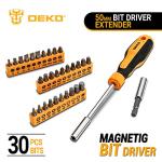 DEKO Tool Kit Set Box 62 Piece Home Repair DIY Tools Basic Hand Toolbox Sets for Home