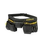 STANLEY Essential Tool Belt Pouch Apron, Multiple pockets, Integrated Hammer Loop, Tape Pocket for Easy Reach When Working, Adjustable Belt and Buckle, 1-96-178