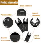 10 Pcs Multi Tool Blades Oscillating Saw Blades Universal Oscillating Quick Release Saw Blades Compatible with Dewalt, Milwaukee, Makita, Ryobi, Rockwell, Bosch