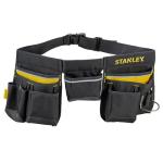 STANLEY Essential Tool Belt Pouch Apron, Multiple pockets, Integrated Hammer Loop, Tape Pocket for Easy Reach When Working, Adjustable Belt and Buckle, 1-96-178