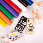 VINYL FROG Permanent Adhesive Vinyl Bundle 40 Pack Adhesive Vinyl Sheets 12''x12'' Permanent Vinyl for Cups, Decals, DIY Craft Projects