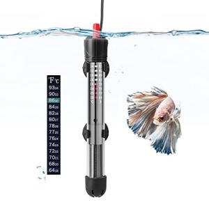HITOP HP-608 Submersible Aquarium Heater 25W 50W With Thermometer and Extra Sucker Cup