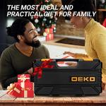 DEKO Tool Kit Set Box 62 Piece Home Repair DIY Tools Basic Hand Toolbox Sets for Home