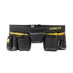 STANLEY Essential Tool Belt Pouch Apron, Multiple pockets, Integrated Hammer Loop, Tape Pocket for Easy Reach When Working, Adjustable Belt and Buckle, 1-96-178
