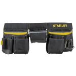 STANLEY Essential Tool Belt Pouch Apron, Multiple pockets, Integrated Hammer Loop, Tape Pocket for Easy Reach When Working, Adjustable Belt and Buckle, 1-96-178