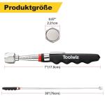 Telescopic Magnetic Pick up Tool(16LB/7.3KG), Extendable to 76 cm (30 inch) Pick-up Stick with Magnet, Retriever Wand Ideal for Retrieving Metal Objects from Hard to Reach Places Gifts for Men