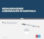 Bosch 5x PRO Hardwood Clean T101BF Jigsaw Blade (for Hardwood, Medium density fibreboard, Length 100 mm, Professional Accessory Jigsaw)