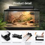 GreenWhim T5 UVB 24W Reptile Light Fixture Combo Kit 10.0 UVB Lighting Bulb & Hood 22inch UVA/UVB Desert Lamp for Reptiles, Terrarium Hood Bearded Dragon, Gecko, Tortoise, Lizard