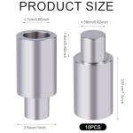 10pcs Welding Table Fixture Pins Stop, 1.5x1x5/8in Welding Table Accessories Aluminum Alloy Fixture Positioning Pins Fixturing Kit for Portable Welding Table Alignment Pins