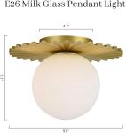 Modern Bubble Chandelier Light Fixture– 6/10 Light Milk Glass Pendant Light, Adjustable Height, Dimmable Chandelier Lighting for Living Dining Room Bedroom Entryway