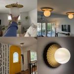 Modern Bubble Chandelier Light Fixture– 6/10 Light Milk Glass Pendant Light, Adjustable Height, Dimmable Chandelier Lighting for Living Dining Room Bedroom Entryway