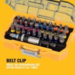DEWALT Extra Small Tough Case High Performance Screwdriving Set 25mm (32pc), DT7969-QZ