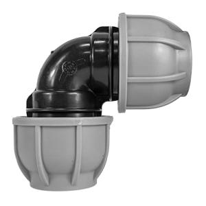 mdpe Elbow Compression Fittings for Water/Irrigation mdpe Water Supply Pipe (20mm) Rated 10 bar