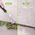 Shark-Tuff 2-Piece Weed Remover Tool Set for Patio & Garden - Heavy Duty Weeding Tool for Block Paving, Cracks & Driveways - Weed Puller Gardening Tool For Removing Moss & Dandelion