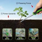 Shark-Tuff 2-Piece Weed Remover Tool Set for Patio & Garden - Heavy Duty Weeding Tool for Block Paving, Cracks & Driveways - Weed Puller Gardening Tool For Removing Moss & Dandelion