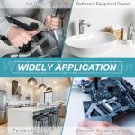 sourcing map 60 Pcs M5x10mm Cone Point Set Screws, 304 Stainless Steel Hex Socket Grub Screws for Bathroom Fixtures Repair Furniture DIY Project