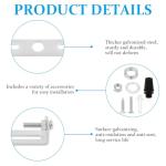 AUAUY 4PCS Chandelier Bracket, 80mm Ceiling Light Plate Kit with Screw Washer Nut Rubber Stopper Expansion Tube, Ceiling Light Fixture Bracket for Home Office Install Various Types of Lights