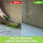 Shark-Tuff 2-Piece Weed Remover Tool Set for Patio & Garden - Heavy Duty Weeding Tool for Block Paving, Cracks & Driveways - Weed Puller Gardening Tool For Removing Moss & Dandelion