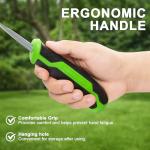 Shark-Tuff 2-Piece Weed Remover Tool Set for Patio & Garden - Heavy Duty Weeding Tool for Block Paving, Cracks & Driveways - Weed Puller Gardening Tool For Removing Moss & Dandelion