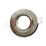 4-Piece Brushed MR11 Light Kit with 50mm 60mm Hole Recessed GU4 Satin Face Down Light Fixture Shell Accessories(White Face)