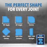 5-in-1 Silicone Remover & Finishing Tool Set – Caulking Tool Kit with Grout Scraper & Sealant Smoother – Silicone Sealant Removal & Application Tools for Bathroom Kitchen & Tiles