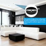 AUAUY 4PCS Chandelier Bracket, 80mm Ceiling Light Plate Kit with Screw Washer Nut Rubber Stopper Expansion Tube, Ceiling Light Fixture Bracket for Home Office Install Various Types of Lights