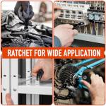 ZOOI Gifts for Men, 22 in 1 Ratchet Screwdriver with Bits, Mens Gifts for Him Dad Birthday Presents for Dad, Multi Tool Gadgets for Men, Ratchet Screwdriver Bit Set Father s Day Gifts