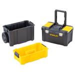 STANLEY Essential Rolling Workshop Toolbox, 3-in1 Stackable Units, Portable Tool Solution, STST1-80151