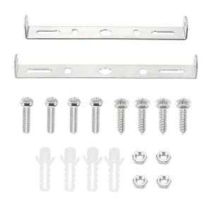 2 Set of Light Fixture Ceiling Bracket, 90 Mm And100 Mm Ceiling Light Plate Kit, Ceiling Light Bracket, for Home Office Install Various Types of Light(Silver)