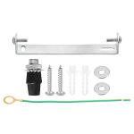 PATIKIL 100mm Ceiling Light Plate Kit, 1 Set Pendant Light Lighting Fixture Mounting Bracket Hardware for Home Office Chandelier