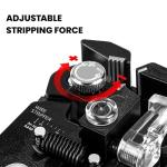 KAIWEETS Wire Strippers Electrical, 3 in 1 Wire Cutters, Electrical Tools Terminal Crimper for Electricians, Circuit, Distribution Box Repair, AWG 10-22, Pressure Adjust Rotary Switch, SK5 Cutter