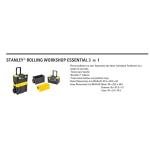 STANLEY Essential Rolling Workshop Toolbox, 3-in1 Stackable Units, Portable Tool Solution, STST1-80151