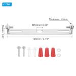 PATIKIL 120mm (4.7") Universal Light Fixture Mounting Bracket Kit, Light Crossbar Ceiling Light Plate with Screw for Wall Lights Ceiling Lighting Pendant Chandelier