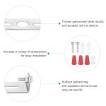 PATIKIL 120mm (4.7") Universal Light Fixture Mounting Bracket Kit, Light Crossbar Ceiling Light Plate with Screw for Wall Lights Ceiling Lighting Pendant Chandelier