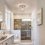 Dellemade Crystal Ceiling Lighting Fixture,Mini Flush Mount Ceiling Light, Modern Crystal Chandelier for Living Room,Kitchen, Hallway,Dining Room (Silver A)