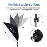 Softbox Photography Lighting,FGen 85W LED Soft Box with Remote Control Dimmable 2700-6400K 3 Colour Temperatures （White,Warm,Cold）Bulbs for Video,Portrait and Products Shooting