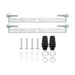 TOP-VIGOR 2Sets Light Fixture Ceiling Bracket, 115mm Ceiling Light Plate Kit, Light Fixture Mounting Bracket Plate Steel Crossbar for Home Office Pendant Wall Light, with Screw Washer Nut